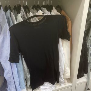 Sheer knitted black Vince top